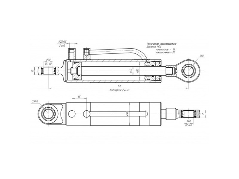 ЦГ-80.40х250.11-02