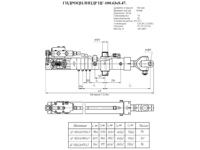ЦГ-100.63х1370.47